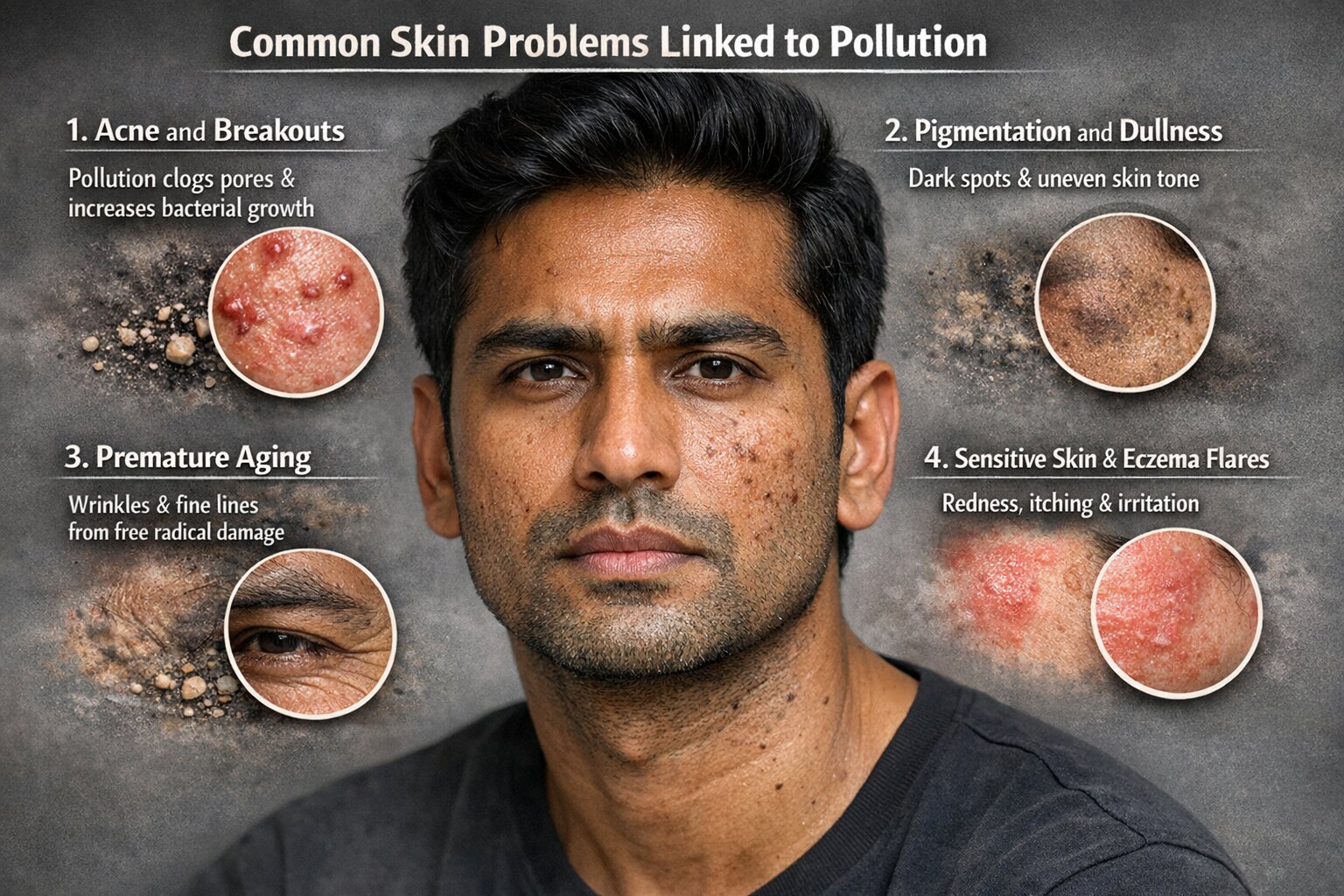 Smoke and haze in urban air