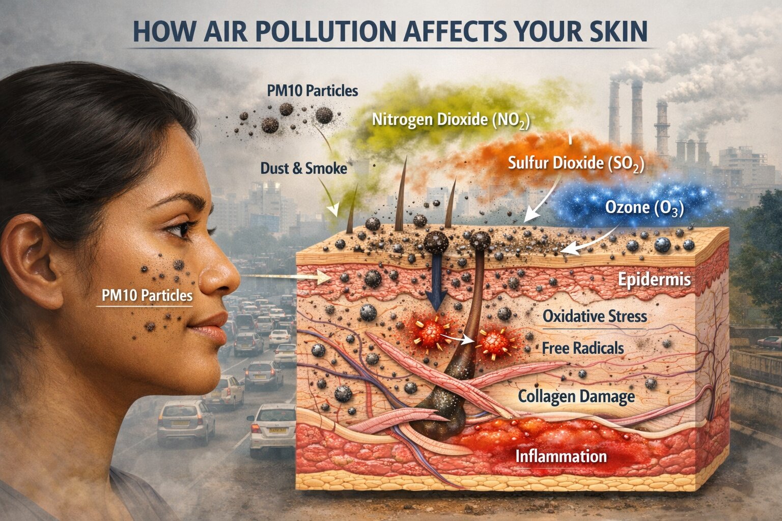 How Pollution Affects Your Skin and What You Can Do