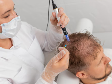 Hair follicle and laser reduction concept